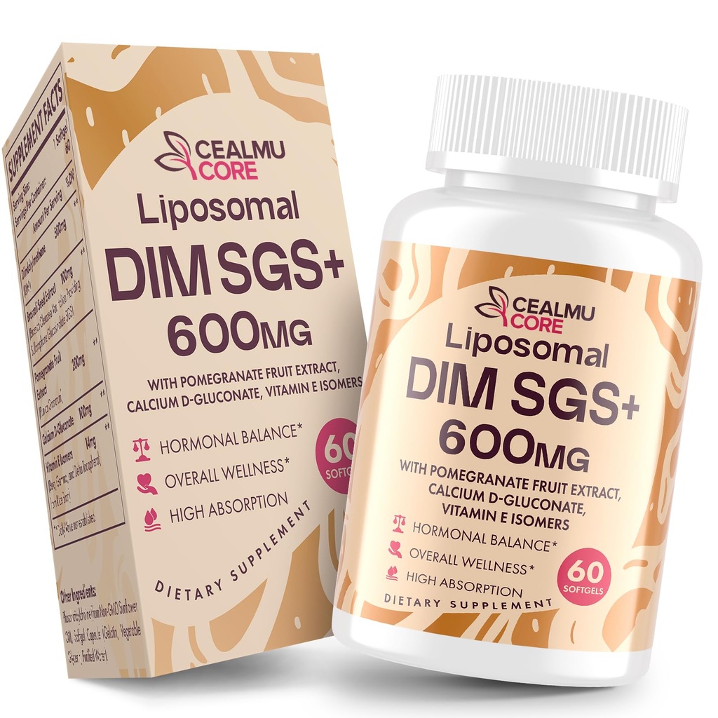 Liposomaalsed DIM SGS täiendus - hormoonilisand naistele ja meestele, östrogeenilisandid sisaldavad sulforapaani glükosinolaati, E-vitamiini, granaatõuna puuvilja - tugi detox ja antioksüdant (1 pakend)
