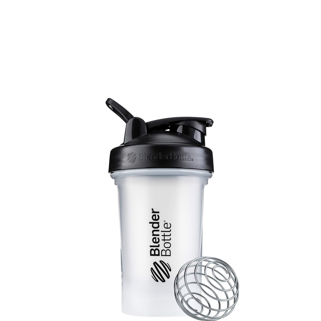 BlenderBottle Classic V2 Shaker pudel sobib ideaalselt valgukokteiliks ja eeltreeninguks, 20-kordne, selge / must