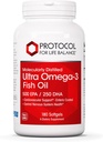 Protokoll Ultra Omega-3-500mg EPA & 250mg DHA - kalaõli aju toetamiseks, südame ja närvisüsteemi terviseks * - EPA DHA Omega lisand - Non-GMO & Halal - 180 Softgels