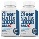 Põhjendatud Laboratories (2 Pack) Clear Nails Plus Max Pills 40 Miljardid CFU Probiootikumid Toetab Tugev terved juuksed Naha küüned 120 kapslit