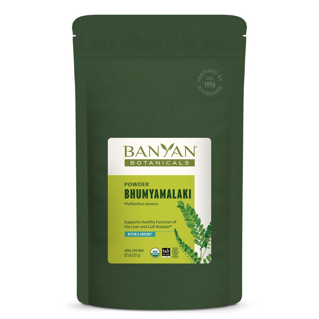 Banyan Botanicals Bhumyamalaki Powder – Organic Maver Health Supplement* – Phyllanthus spp. – Natural Detoxification & Cleaning of the Maver* – 1/2 Nael – Non GMO Jätkusuutlikult Allikas Vegan