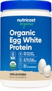 Nutricost Organic Egg White Protein Powder 8oz (maitsestamata) - 15 Grams Protein Per Serving, GMO-vaba, Gluteenivaba