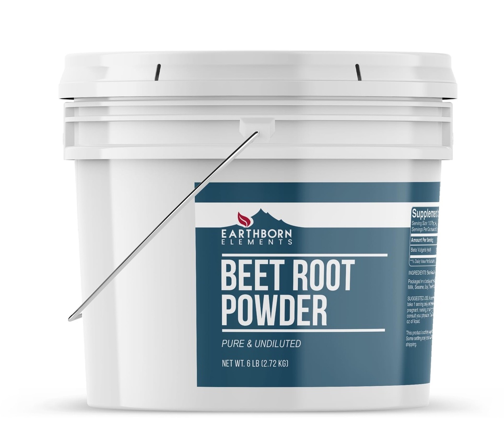Maapealsed elemendid Peedi juurepulber 1 Gallon Bucket, Pure & Unndiluted, Smoothies & Shakes