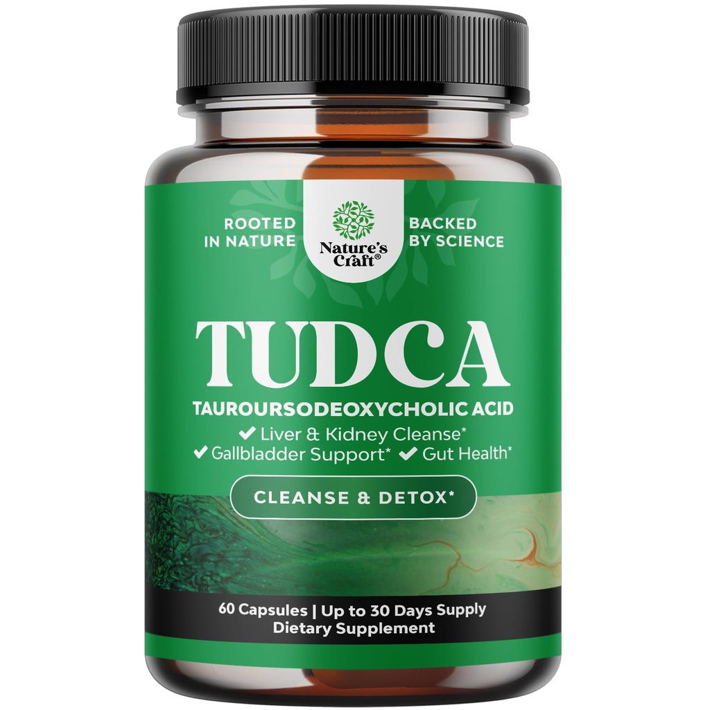Täiustatud sapisool TUDCA lisa - ekstra tugevus TUDCA 500mg sapisoolade kohta sapipõie neerude ja maksa toetamiseks - kõrge puhtusastmega Tauro ursodeoksükoolhape Maks ja sapipõie puhastamine