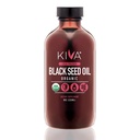 Kiva orgaaniline musta seemne õli - Ultra kõrge 3X tümokinoon (TQ), külmpressitud, 100% Türgi Nigella Sativa seemneõli, looduslik mitte-GMO lisand - Vegan, 8 oz (235 ml) klaaspudel