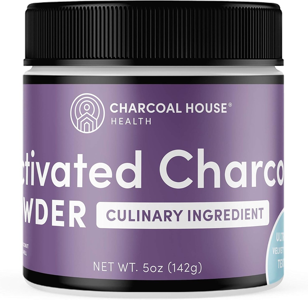 ULTRA FINE Coconut Activated Charcoal Powder - kulinaarsed ja kosmeetilised rakendused, Velvety Smooth tekstuur smuutidele, jäätised, kondiitritooted, seebid, Ultra Fine pehme viimistlus, No Grit! - 5oz