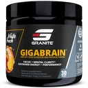 Granite Toitumine GigaBrain Nootroopne Energia Pulber - Cereboost, Alpha-GPC & ElevATP - Kognitiivne Fookus Täiendus Jätkusuutlik Energia & Performance - Valge Peach, 30 Servings