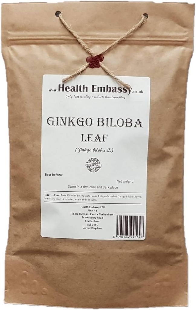 Tervisesaatkond Ginkgo Biloba Leaf | Ginkgo Biloba L | Taimne tee (50 g)
