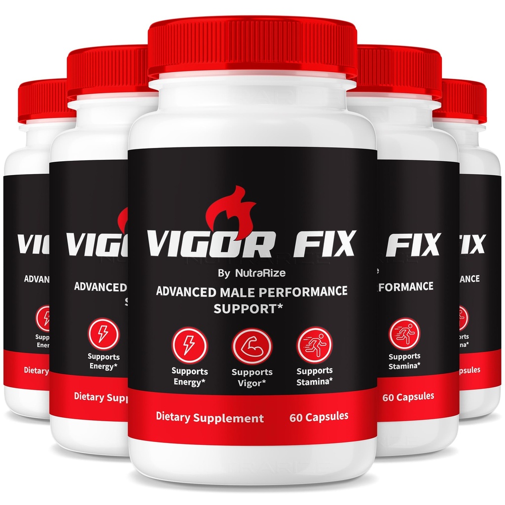 (5 Pack) Vigor Fix meeste täiendus, VigorFix pillid meestele, igapäevane toitumine üldise tervise ja heaolu jaoks, jõuline fikseeritud tugikapslid enesekindluse ja energia jaoks, ülevaated (300 kapslit)