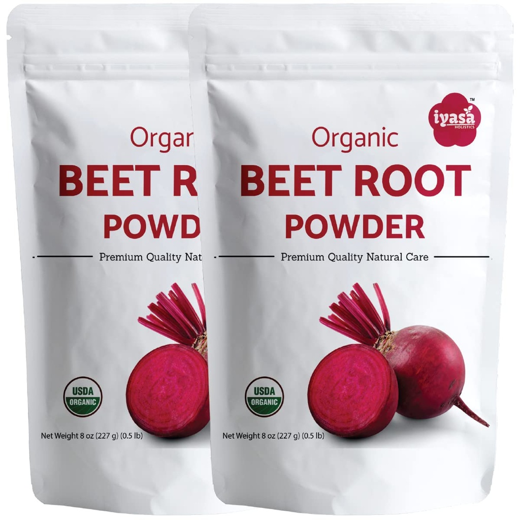 Iyasa Organic Beet Root Powder, Plant Based, Vegan, Gluteenivaba, Beetroot Superfood Küpsetamiseks ja Küpsetamiseks 1 lb 16 oz 453 g