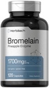 Horbäach Bromelain 1700 mg | 120 kapslit | toetab seedetrakti tervist | ananassiensüümi lisand | Mitte- GMO, gluteenivaba