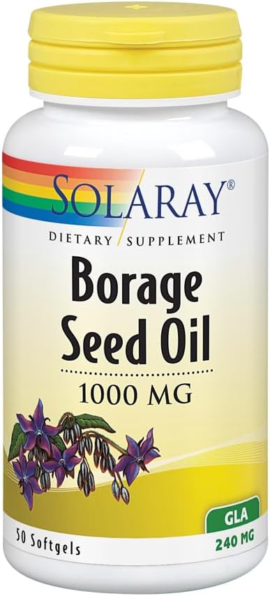 SOLARAY Borage Oil Seemned, Softgel (Btl-Plastic) 240mg 50ct