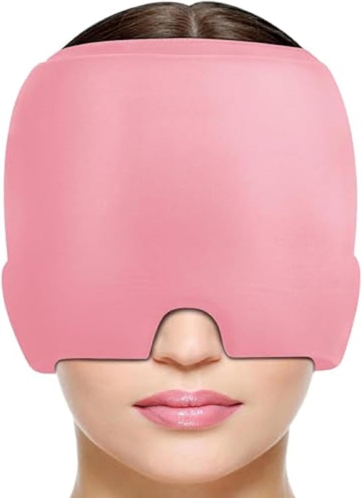 Migreen Peavalu Relief Cap, Migreen Relief Cap Hot & Cold Therapy Hangover Hat Mask Odorless Migreen Peavalu Müts Puffy Eyes Hangover Pinge Sinus & Stress Relief