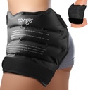 NEWGO jääpakend puusaliigese asenduskirurgiaks, Gel Cold Pack Hip Jäämähis puusa Bursiidi, Sciatica, Flexor Pain, põletik, turse - Must