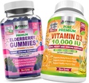 VÄRSKED TERVISHOID Elderberry Gummies ja D-vitamiin - Bund