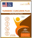Live to Shine Turmeric Curcumin Topical Patches meestele ja naistele - 30 päeva pakkumine - USA Made
