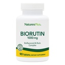 Natures Plus Biorutin 1000 mg - 90 tabletti - Bioflavonoid & Rutin Complex - toetab veresoonte funktsiooni ja ringlust - taimetoitlane, gluteenivaba - 90 serveerimist