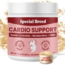 Spetsiaalne tõukardiotoetus koertele - südametervise tugi tauriiniga, CoQ10, orgaaniline Hawthorne Berry, pulbrilisa, 120 Scoops, 3.14 oz