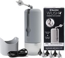 Wush Pro poolt Black Wolf - originaal Deluxe vee jõul töötava kõrvapuhasti 6 korduvkasutatava asendusnõuandeid Black Wolf - Ohutu ja efektiivne Kõrvavaha Ehitamine - Electric Ear Wax Emoval Kit (Grey)