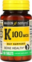 MASON LOODUSLIK K-vitamiin, 100 mikrogrammi, 100 tabletti