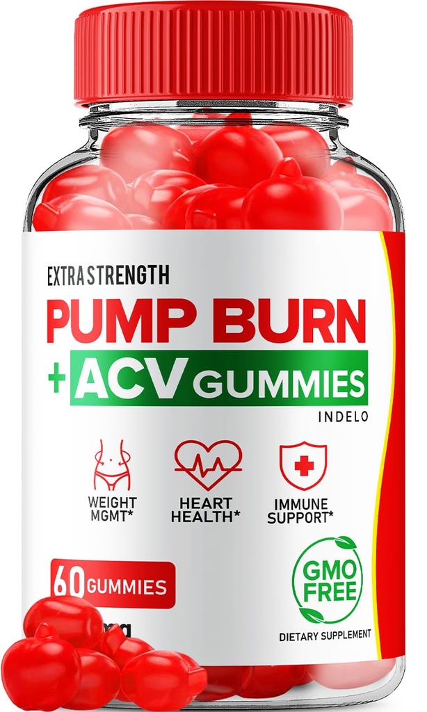 Pump Burn Keto ACV Gummies - Keto Pump Burn Gummies Reviews, Pump Burn Keto + ACV Gummies for Weight Management B12 Burn Pump Advanced 1000mg valem (1 Pack - 60 Gummies)