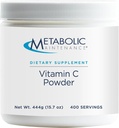 Metaboolne hooldus C-vitamiini pulber - 1100 mg puhas askorbiinhape Antioksüdant + Immuunsüsteemi tugilisand - lihtne joogi lisand (15,7 oz / 400 serveerimist)