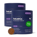 PetLab Co. Probiootikumid koertele, soolestiku tervise toetamine, juhuslik kõhulahtisus, seedetrakti tervis ja hooajalised allergiad - lõhe maitse - pakend võib varieeruda - 30 pehmete näride pakend 2