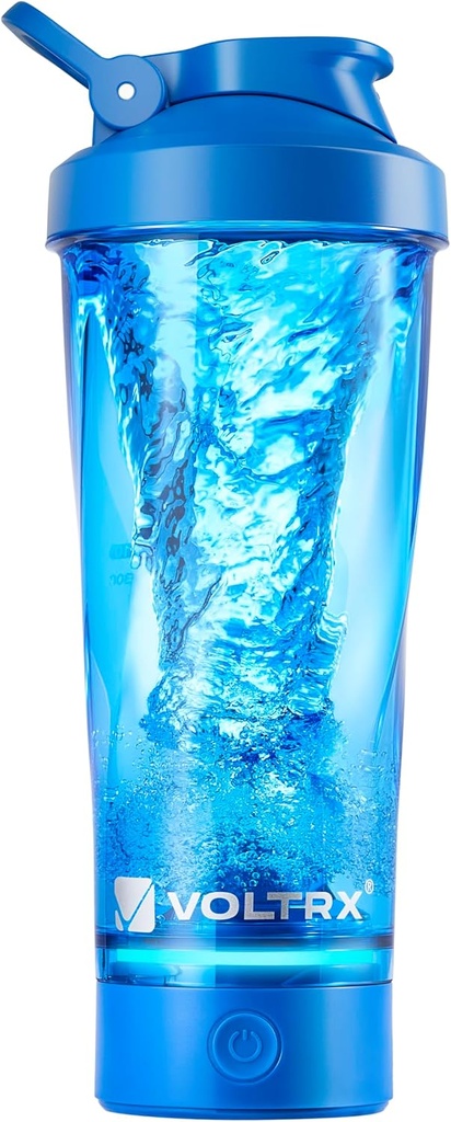 VOLTRX Premium Electric Protein Shaker Pudel, valmistatud Tritan - BPA Free - 24 oz Vortex Portable Mixer Cup / USB C Rechargeable Shaker Cups Protein Shakes