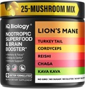 Kava Root Cordyceps Lions Mane Reishi Seenelisand, Nootroopsed Seened Kapslid Kava Väljavõte, Naiste Seenevitamiinid, Ashwagandha, Magneesium - 60 kapslit (1 pakend)