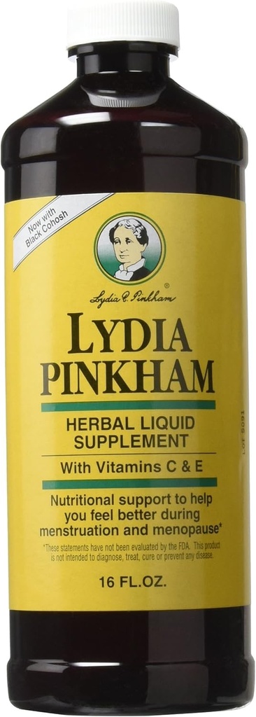 Lydia Pinkham vedelad taimsed toidulisandid menstruatsiooni ja menopausi toetuseks, 16 Ounce