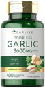 Carlyle lõhnatu küüslauk Softgels 3600 mg | 400 Count | Allium Sativum Bulb | Non GMO, Gluten Free Supplement