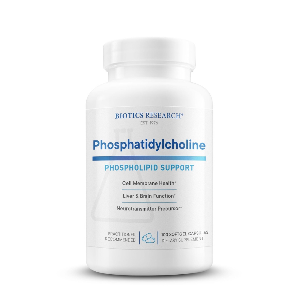 Biotics Research Fosfatidüülkoliin 420 mg / pehme, tervislik kognitiivne funktsioon, tuletatud letsitiin, sisaldab koliin neurotransmitter atsetüülkoliin, 100 Servings