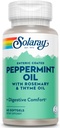 Solaray Peppermint Oil Enteric kaetud w / Rosemary & Thyme Oil | Tervislik, rahustav seedimise toetus | 60 Softgels