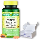 Papaya Ensüümid Näritavad - Komplekssed Tabletid Toidulisand, 180 Loe (Pakk 1), Poksitud Fusion Shop Store