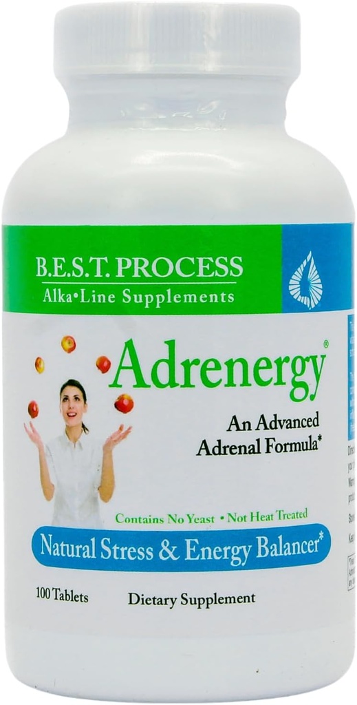 Adrenergy (2 Pack) Parim protsessi leeliseline - looduslik neerupealiste toetamine neerupealiste ekstrakti, Adaptogeenide, vitamiinide ja mineraalidega