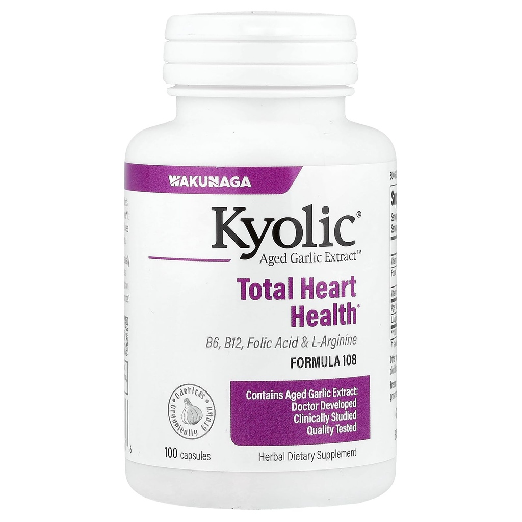 Kyolic Aged Küüslaugu ekstrakt Kokku Südame Tervise valem 108 - 100 kapslit