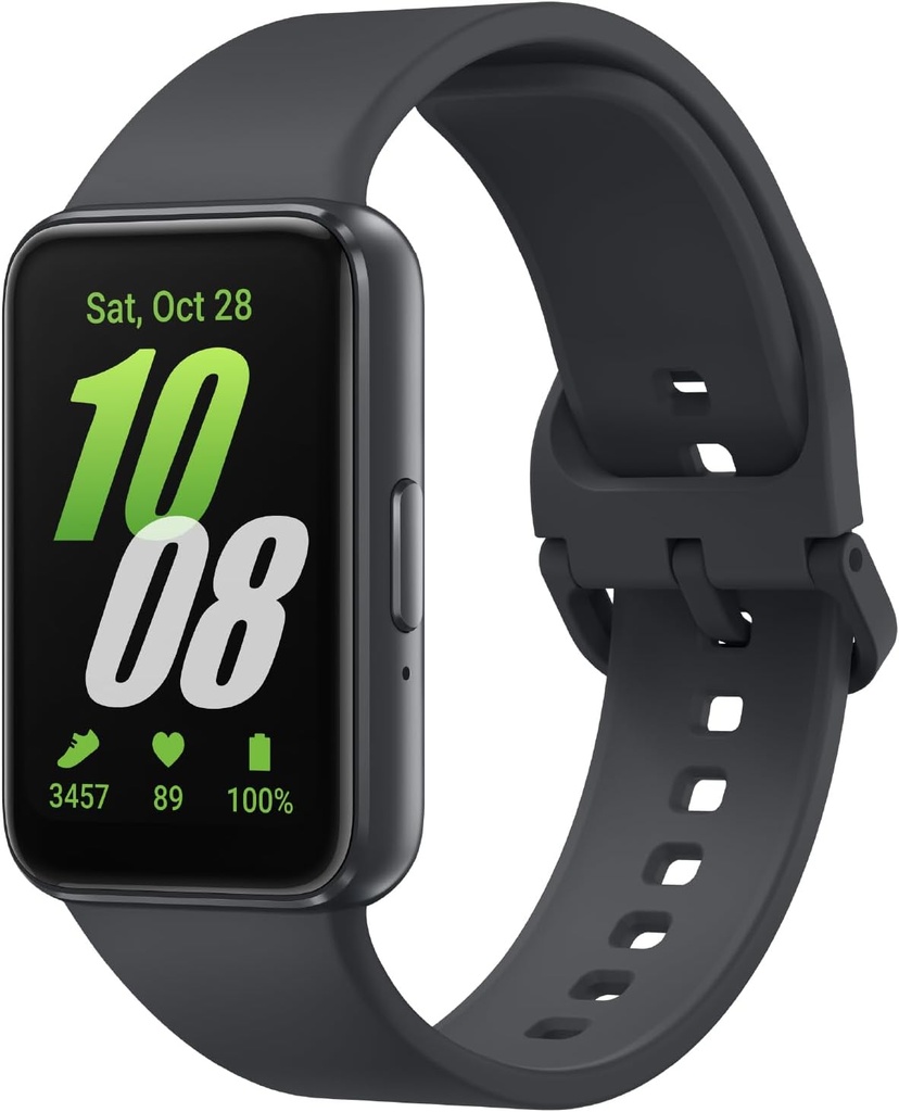 SAMSUNG Galaxy Fit3, Health / Activity Fitness Tracker, Smartwatch for Android, 13 Day Battery, Sleep / Snorre Tracking, Heart Rate, 2025, Dark Gray [US Version, Exclusive, 2Yr garantii]