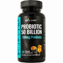Probiootikumid 50 miljardit - 11 tüve elus probiootiline prebiootikum meestele ja naistele - parim seedetrakti ja immuunsüsteemi tervise toetamiseks. koos Lactobacillus Gasseri - garanteeritud võime aeguda