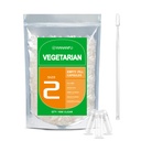 wananfu suurus 2 Tühjad kapslid Taimetoitlane (500 krahv) Komplekt 2 Micro Lab lusikad, Clear Fillable Veggie Pill Kapslid suurus 2 teha oma toidulisandeid