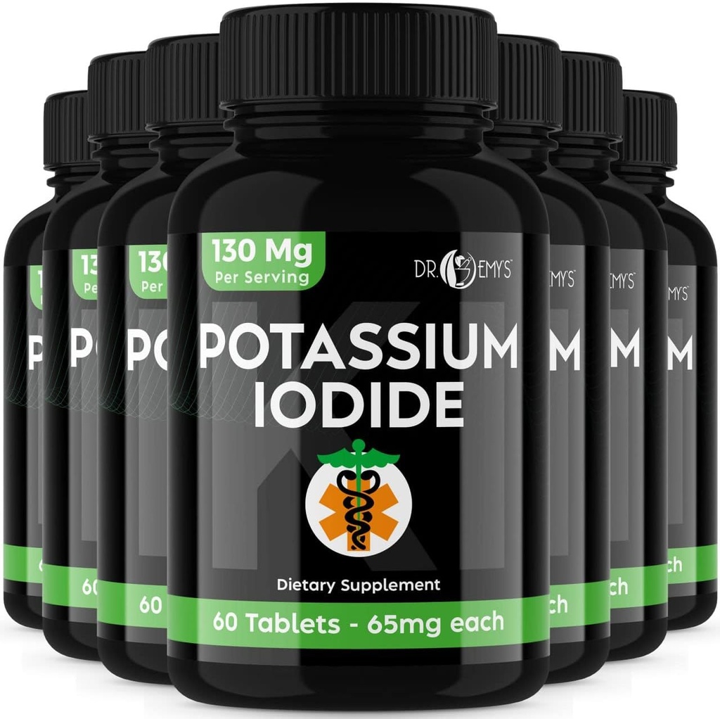 Kaaliumjodiidpillid tabletid - 7-Pack 130mg Servings Kokku 420Tabletid - Dr Emys Kaaliumjodiid tabletid