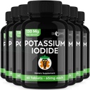 Kaaliumjodiidpillid tabletid - 7-Pack 130mg Servings Kokku 420Tabletid - Dr Emys Kaaliumjodiid tabletid