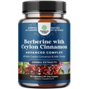 Tasakaalustamine Berberine Plus 1200mg Per Serving Complex - Antioksüdant Berberiin Ceylon Kaneeli Kapslid Plus Silimariini Piimaohaka Ekstrakt - Active PK südame tervise toetamiseks 90 kapslit