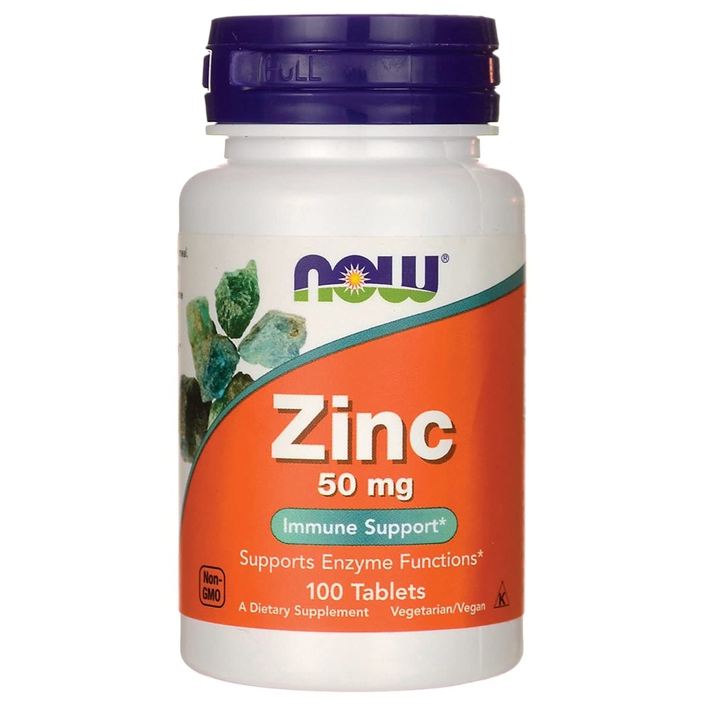 NOW Foods Tsinkglükonaat, 100 tabletti / 50 mg