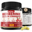 2 Pack 1500mg Liposomal Berberine HCL koos Ceylon Cinnamon Bitter Melon, Orgaaniline Berberine Complex toidulisandeid Banana Leaf, toetab immuunsüsteemi ja seedimist - Vegan 240 kapslid