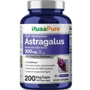 NusaPure Astragalus 20: 1 Ekstrakt , 300 mg , mis vastab 6000 mg-le ühe portsjoni kohta , 200 Veggie kapslit , Non-GMO & Bioperine