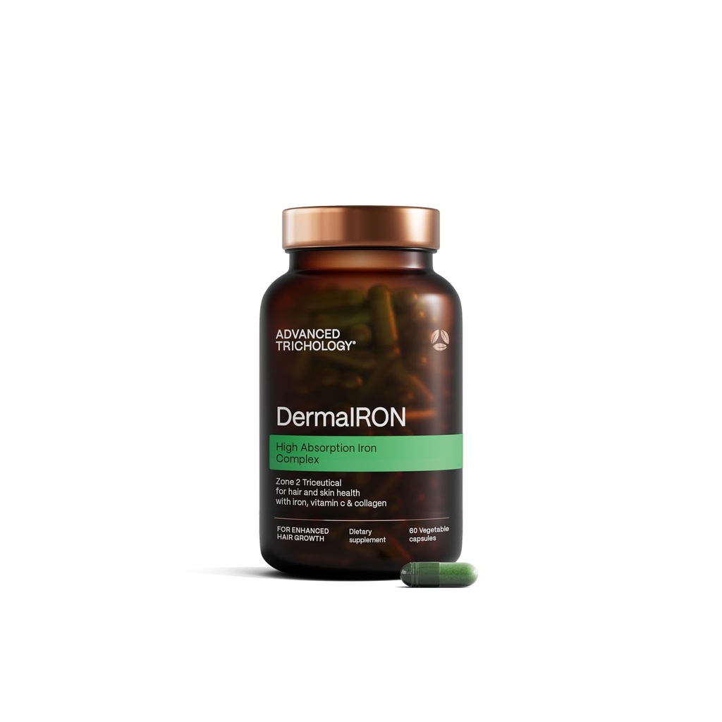 Derma-Iron Supplement naistele ja meestele - Raua vere ehitaja pillid juustele ja nahale kollageeni ja loodusliku C-vitamiini, madala raua ja ferritiini, hõrenemine juuksed, juuste väljalangemise toetust