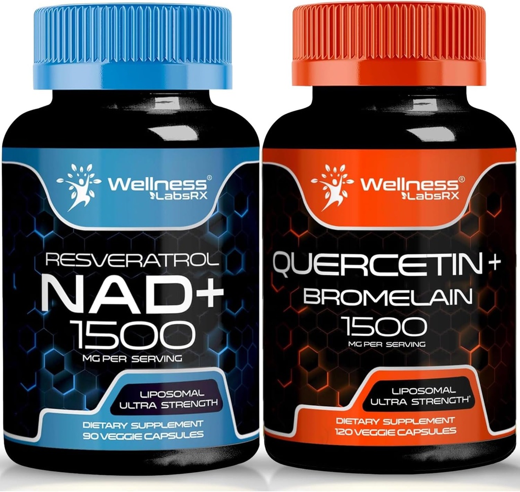 TERVIKLIK LABSRX Quercetin Bromelain | NAD Supplement Capsules