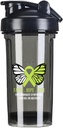 Butterfly Non Hodgkin lymphoma Cancer Awareness 18 Ounce Shaker Pudel Joogi Segaja Lekkimiskindel Pre Workout Protein Shakes Toit Asendus Shakes pudelid 500ML/18 Oz Black &-3