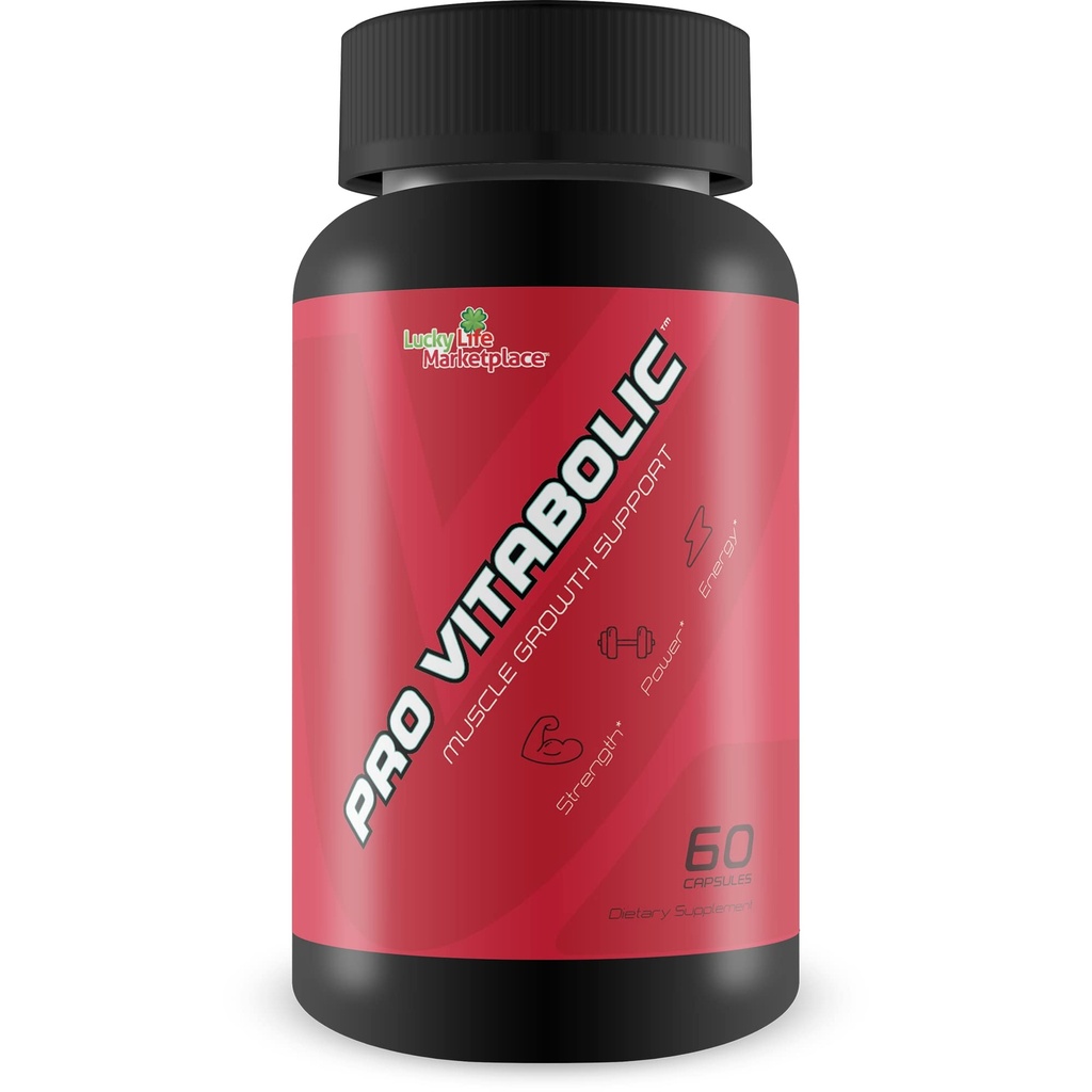 Pro Vitabolic - Lihaste kasvu toetus - Suurendage võimsust, tugevust, vastupidavust ja energiat - Plahvatuslik lihaspump suurte tulude jaoks - Abi hapniku ja toitainete kohaletoimetamine lihastele - L-arginiin ja L-tsitrulliin