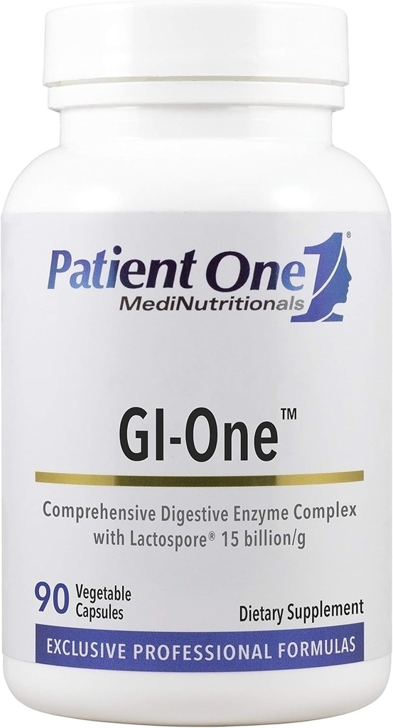 Üks patsient GI-One | Toiduaine metabolismi ja toitainete imendumise toetamine * | seedeensüümide kompleksi ja rohkem | 90 kapslit